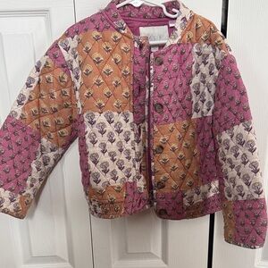 Zara Floral Patchwork bomber Kids Jacket